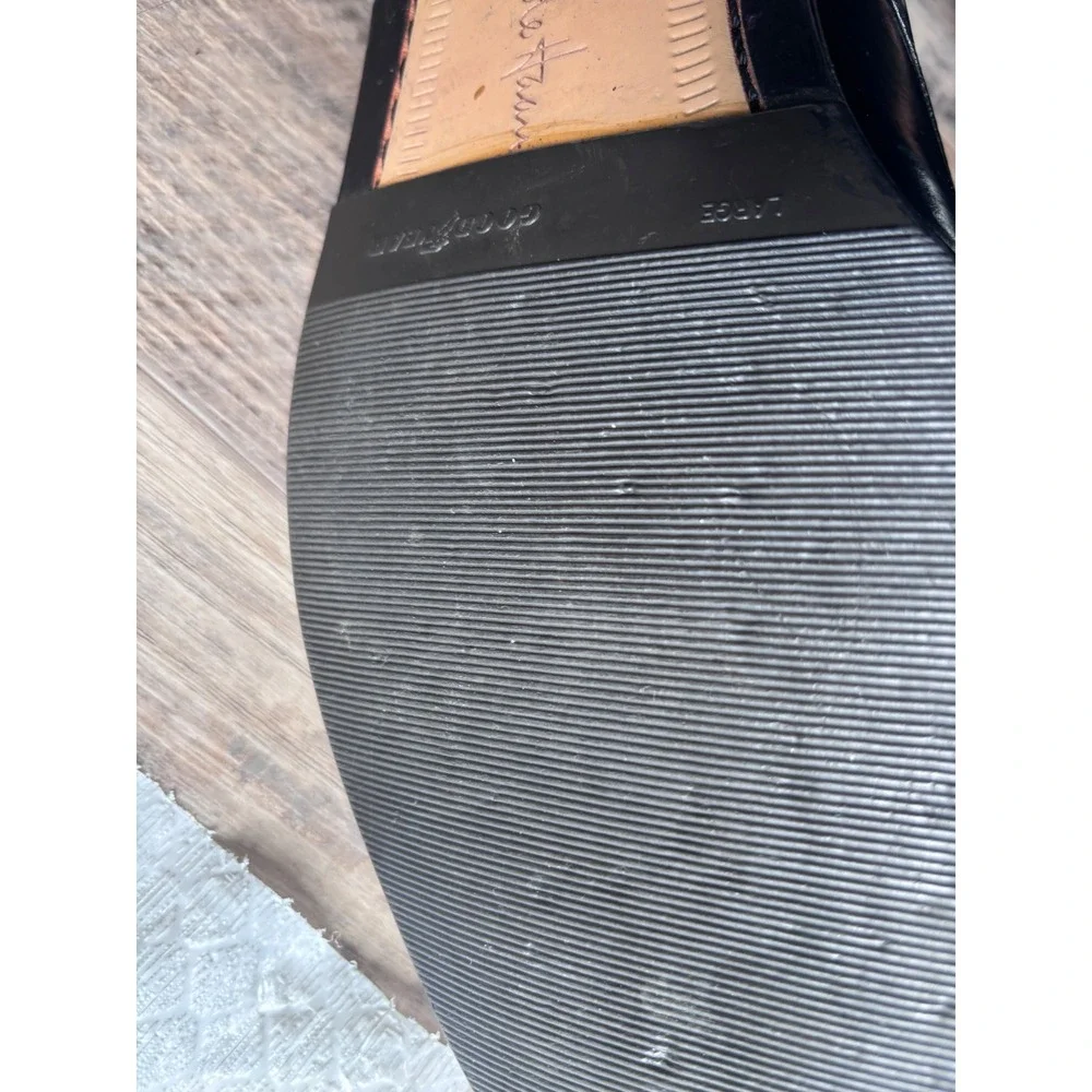 Cole Haan Black Leather Cap Toe Derby Dress Shoes Goodyear Welt 12D
